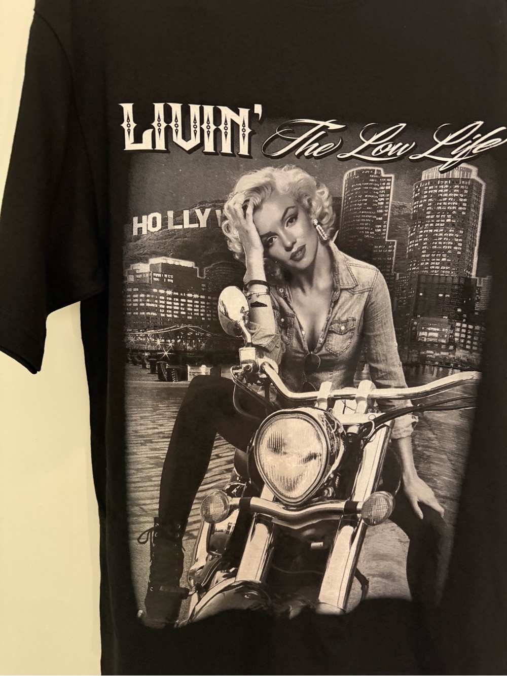 Marilyn Monroe Graphic T Black Double Sided Timeless Beauty Hollywood Glam Shirt